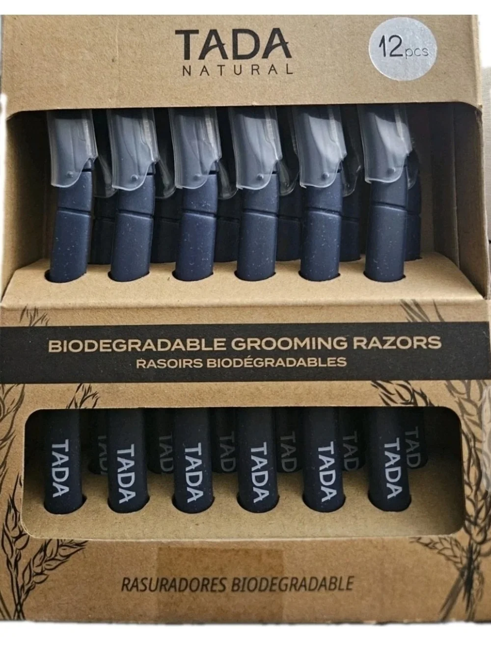 Face - Neck & Eyebrow Razors - TADA - Biodegradable - 12 Count